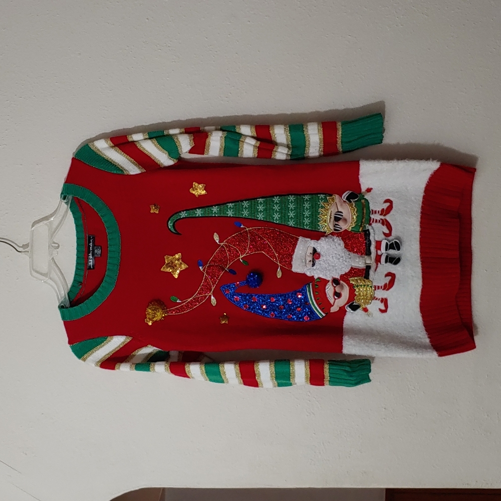 United States Sweaters Santa and Elves Sweater